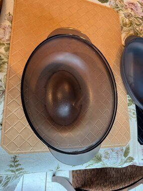 Tupperware Heat N Serve Container 2.0L Charcoal Oval with Lid 5433A-2